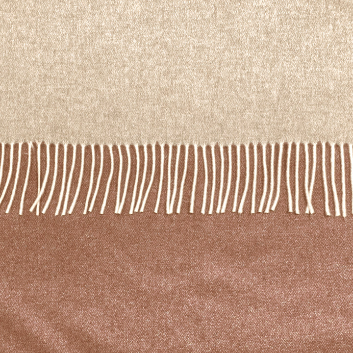 Dolomiti Throw Beige/Dark Rust