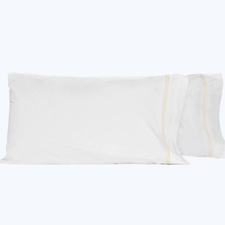 Mylos Pillowcases White/Ivory / Standard