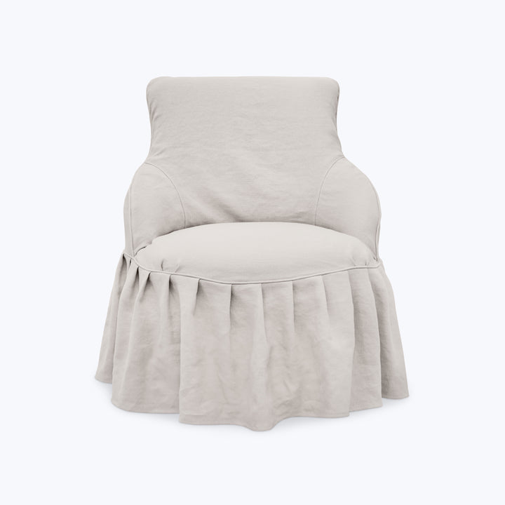 Anna Slipcovered Chair Brevard Mist