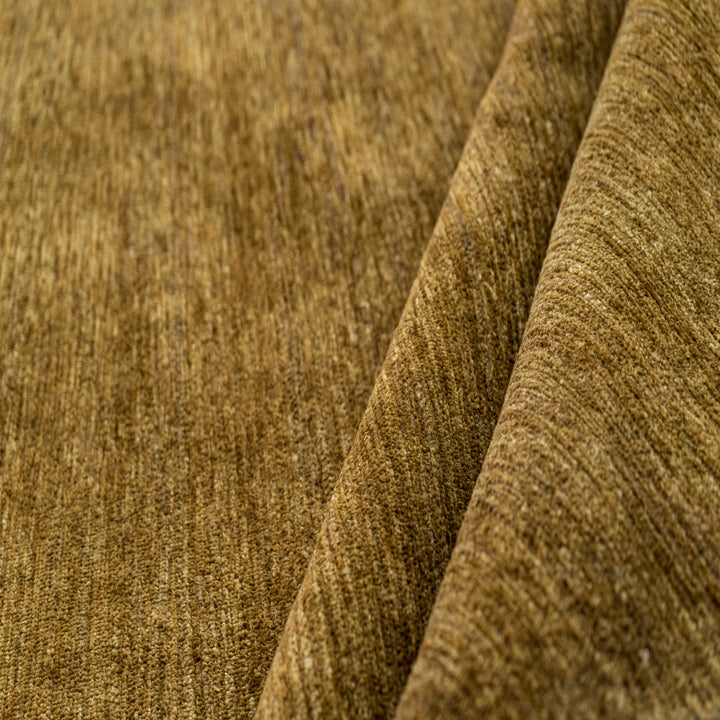 Gold Texture Wool Silk Blend Rug - 6' x 9'