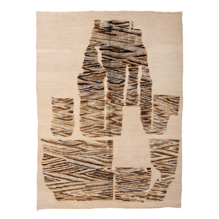 Natural Casablanca Moroccan Wool Rug - 8'8" x 11'7"