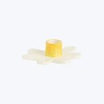 Daisy Candlestick Holder Yellow