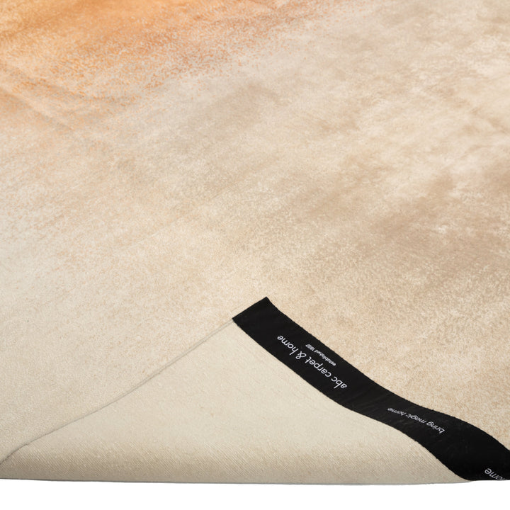 Contemporary Wool Blend Rug Orange Pink / 10x14