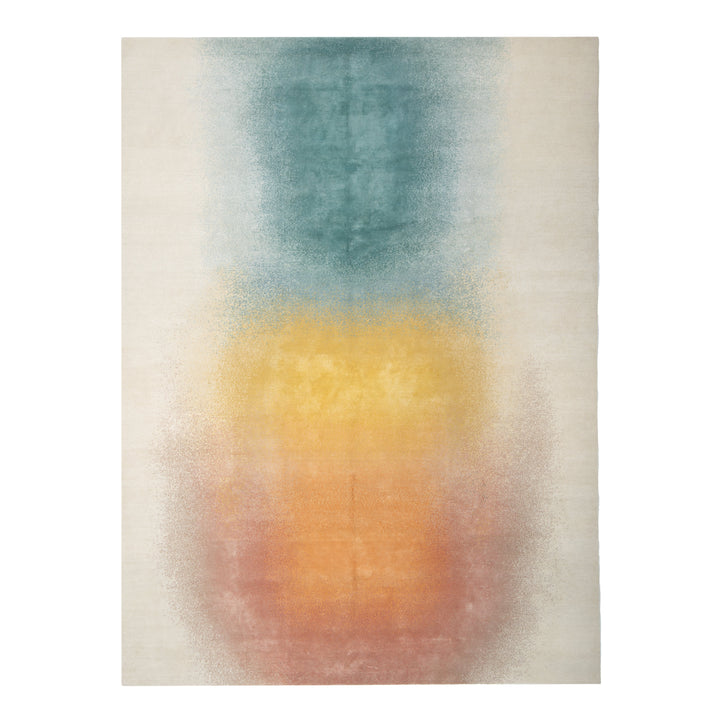 Contemporary Wool Blend Rug Multicolored / 9x12