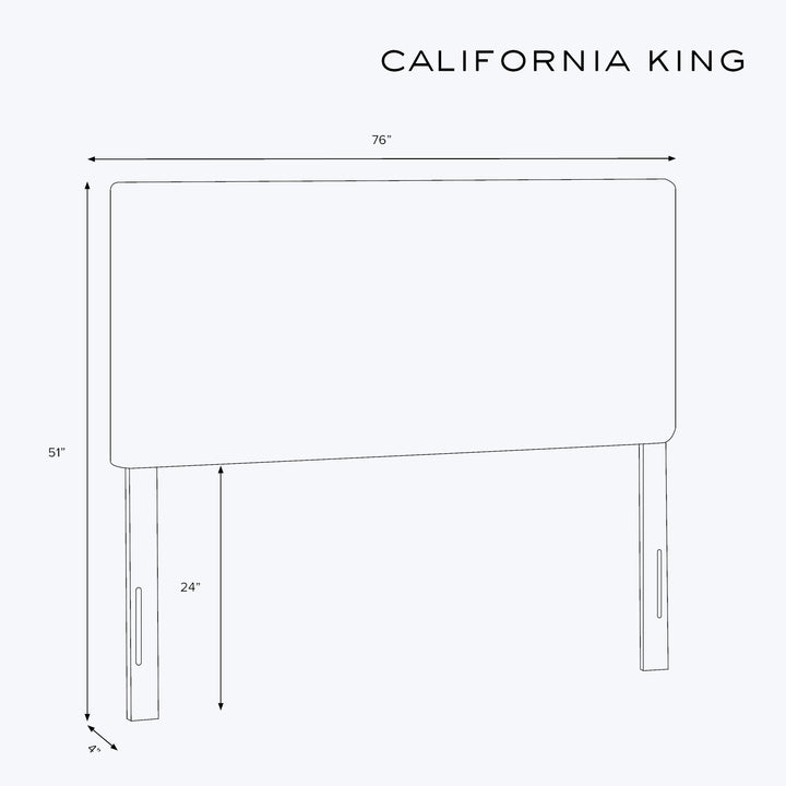 Willow Headboard California King / Zuma Linen White