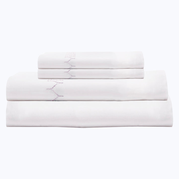 Stitched Sheet Set Lavender / Twin