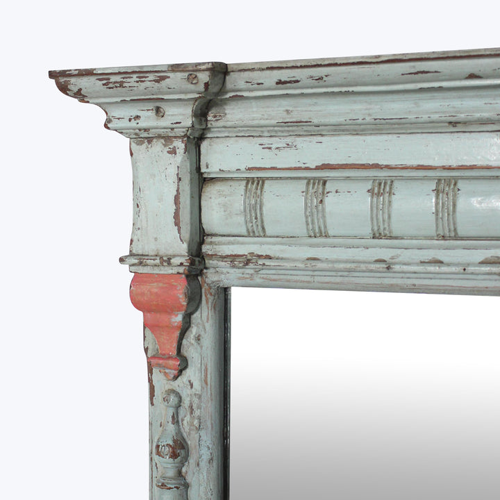 Vintage Blue-Distressed Mirror