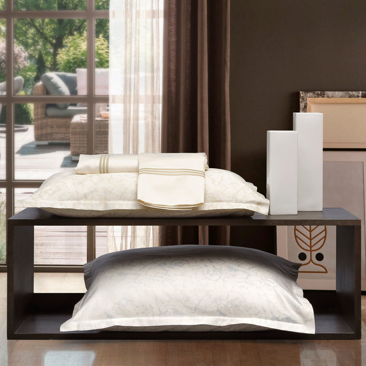 Enna Duvet & Sham Ivory/Beige / Pillow Sham / Super Euro