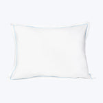 Luce Duvet & Sham, White/Cerulean Blue Pillow Sham / Standard