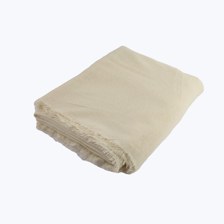 Hand Felted Cashmere Throw Pannacotta