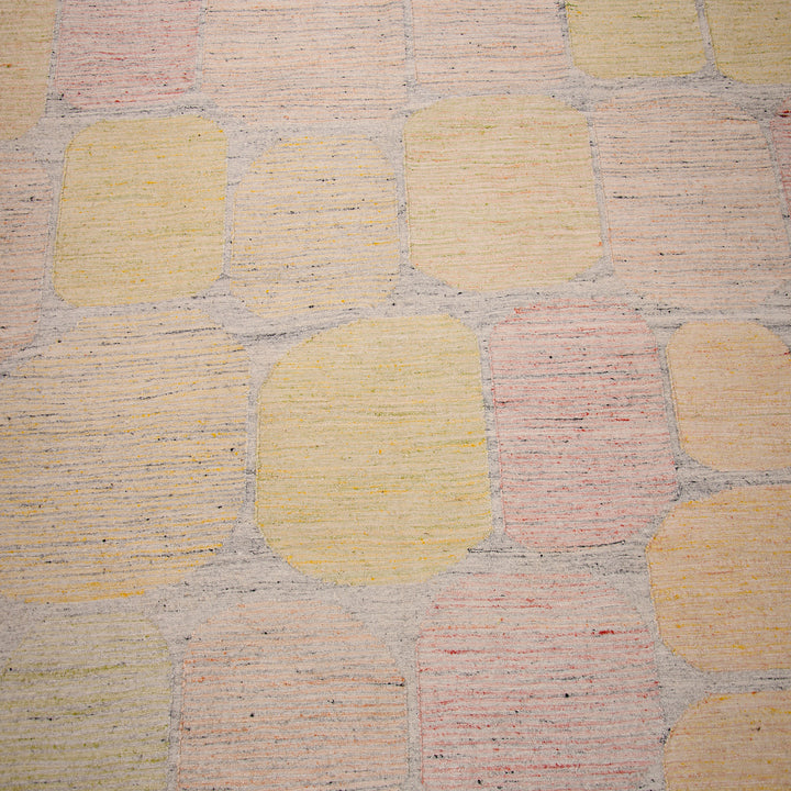 Grey Swedish Inspired Flatweave Art Silk Rug - 8' x 10'