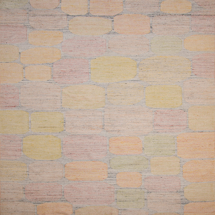 Grey Swedish Inspired Flatweave Art Silk Rug - 8' x 10'