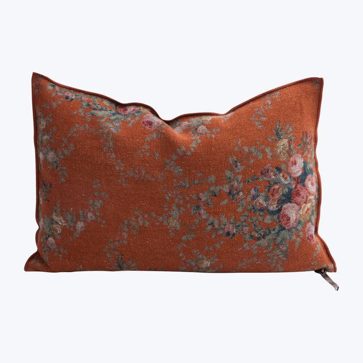 Pompadour Linen Pillow Henne