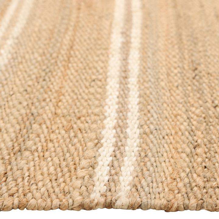 Transitional Jute Wool Rug - 8' x 10' Natural