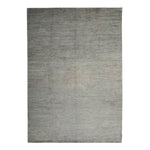 Grey Textured Silk Wool Blend Rug - 9'11" x 13'11"