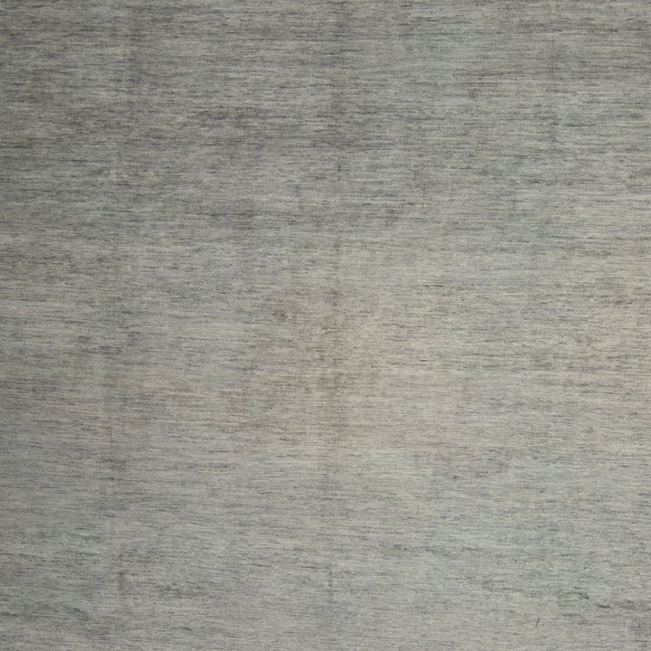 Grey Textured Silk Wool Blend Rug - 9'11" x 13'11"