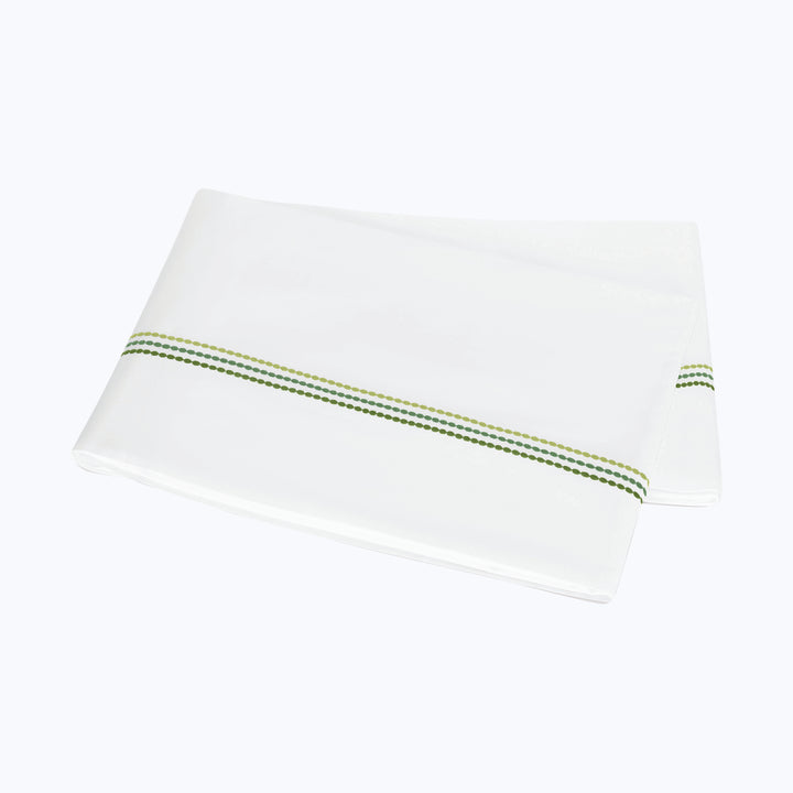 Amara Triple Pearl Sateen Flat Sheet Palm Green / Full/Queen