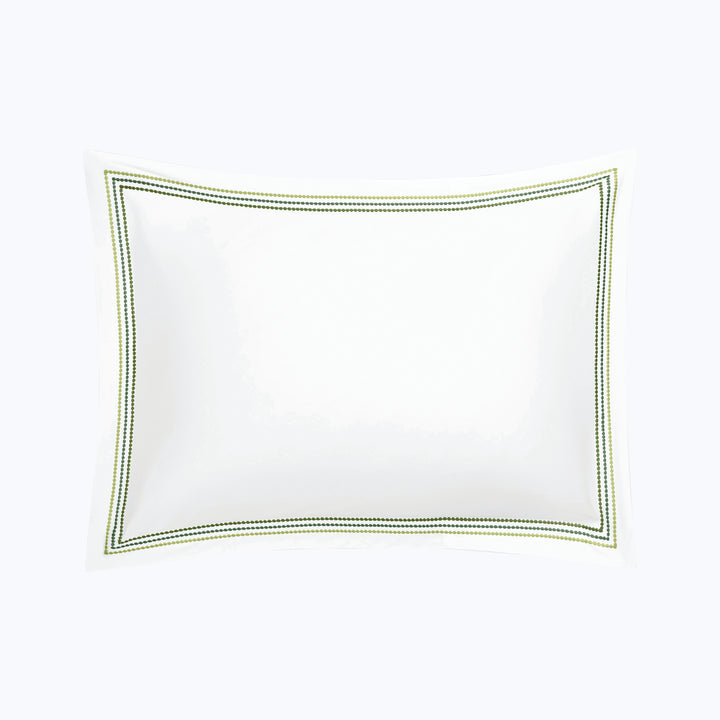 Amara Triple Pearl Sateen Sham Palm Green / Standard