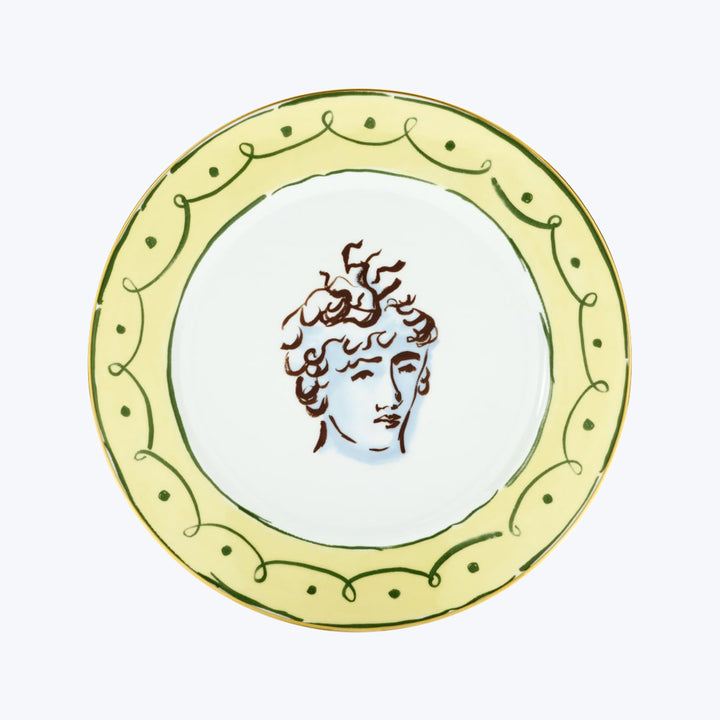 Il Viaggio di Nettuno Dinner Plate Green & Yellow