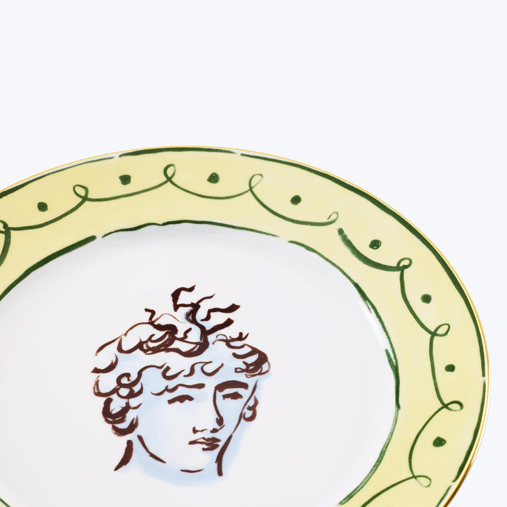 Il Viaggio di Nettuno Dinner Plate Green & Yellow