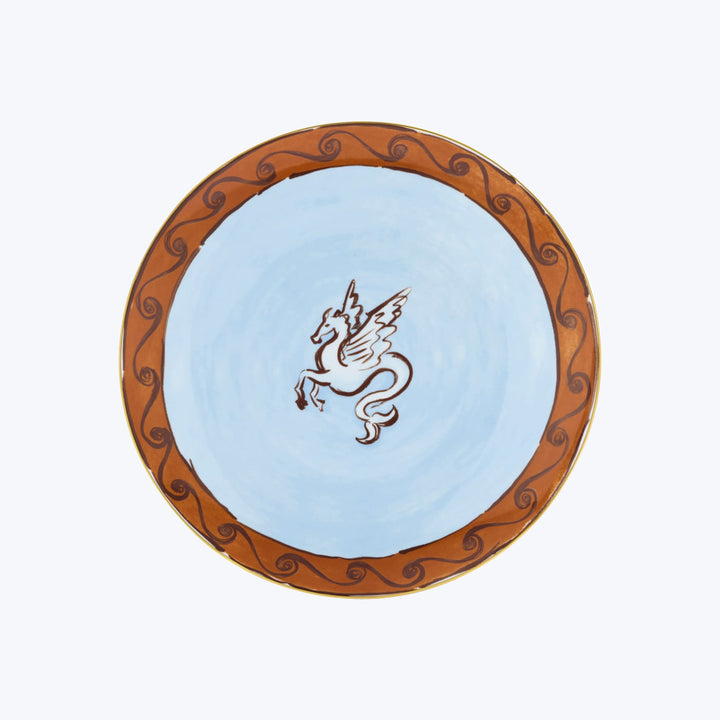 Il Viaggio di Nettuno Charger Plate Brown & Light Blue