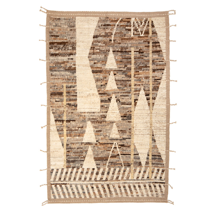 Zameen Transitional Wool Rug - 4'2" x 6'6"