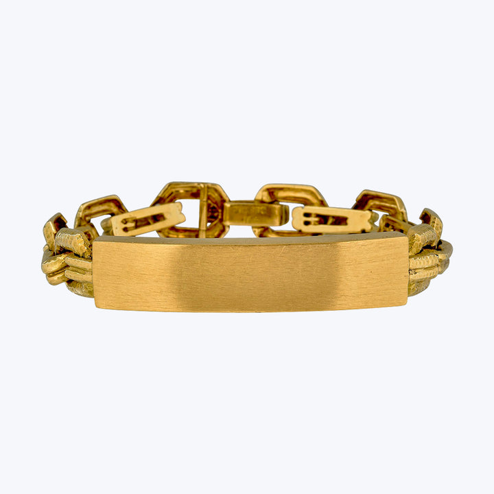David Webb Vintage 18KYG ID Chain Bracelet