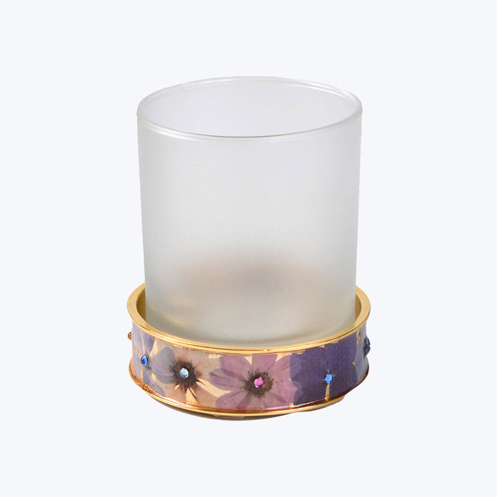 Fleur Round Tumbler Gold