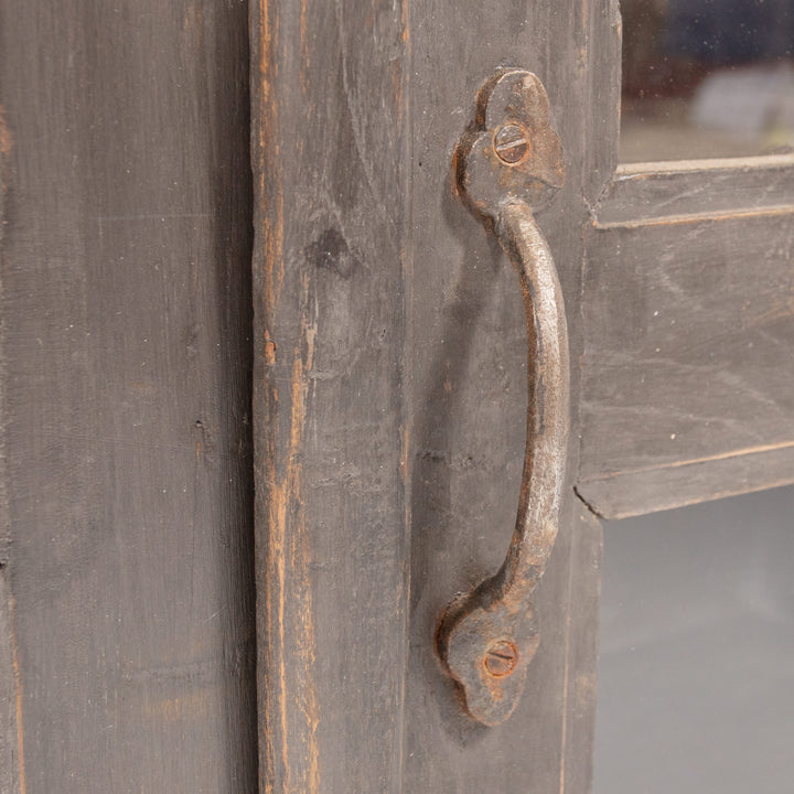 Vintage Grey 2-Door Cabinet