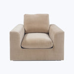 Waverly Swivel Chair Athens Textured Velvet / Biscotti