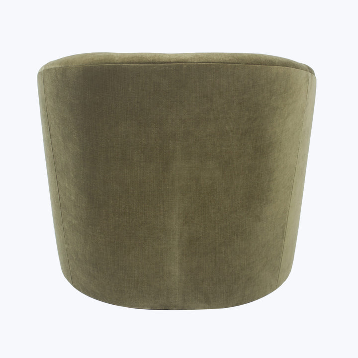 Hudson Swivel Chair Athens, Textured Velvet / Fern