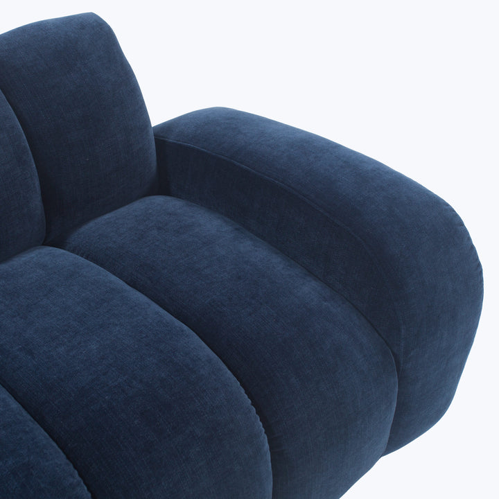 Grove Street Sofa Athens, Textured Velvet / Ink