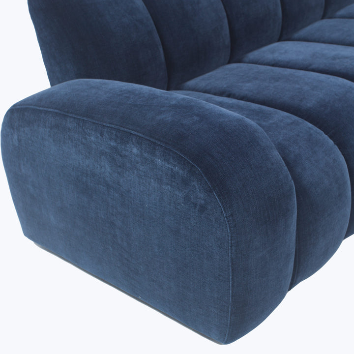 Grove Street Sofa Athens, Textured Velvet / Ink