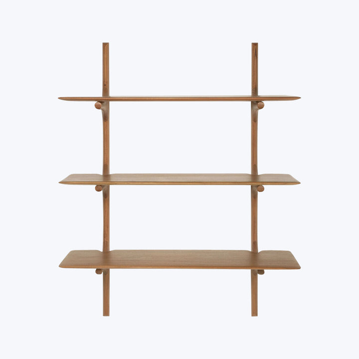 PI Wall Shelf Mahogany / 3-Shelf