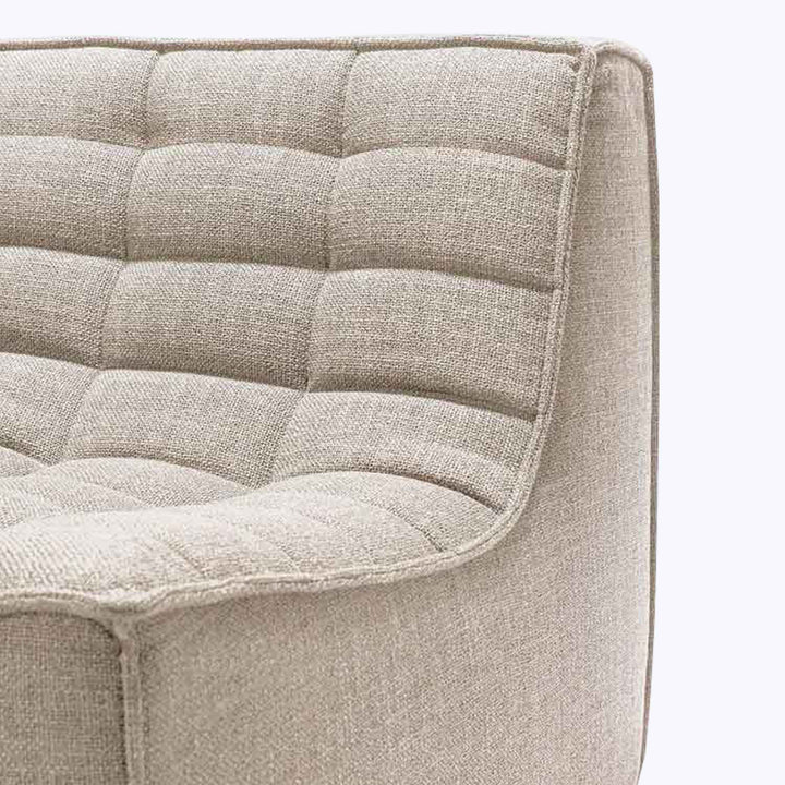 N701 Modular Square-Corner Sectional Left Facing / 6-Seater / Beige