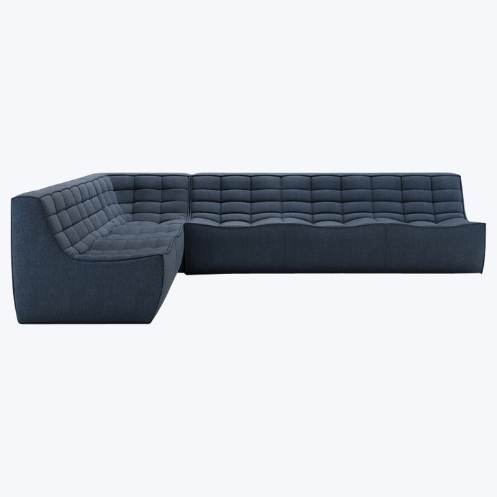 N701 Modular Square-Corner Sectional Left Facing / 6-Seater / Graphite Eco