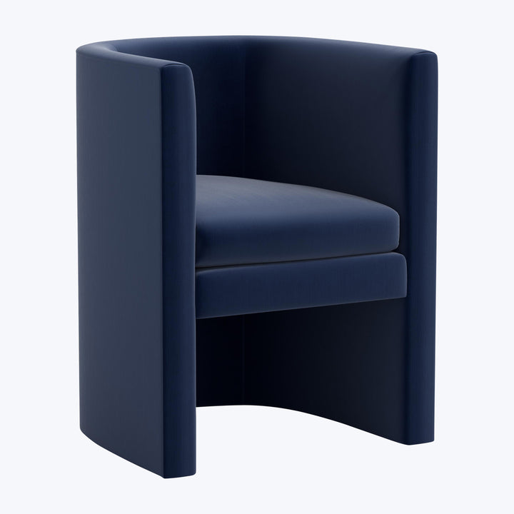 Sloane Dining Chair Titan Performance Velvet Ocean