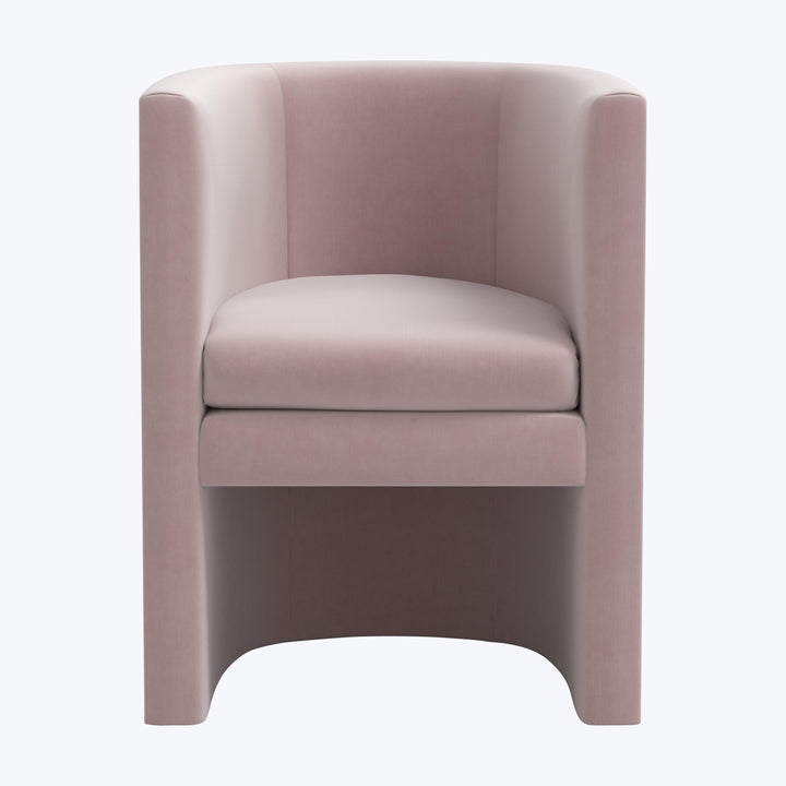 Sloane Dining Chair Titan Performance Velvet Plum Frost