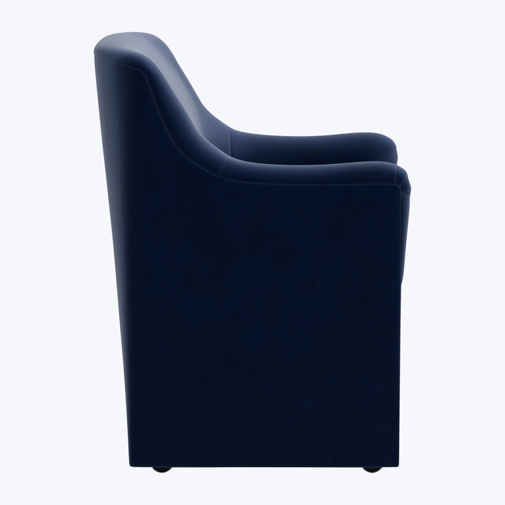 Priya Dining Chair Titan Performance Velvet Ocean