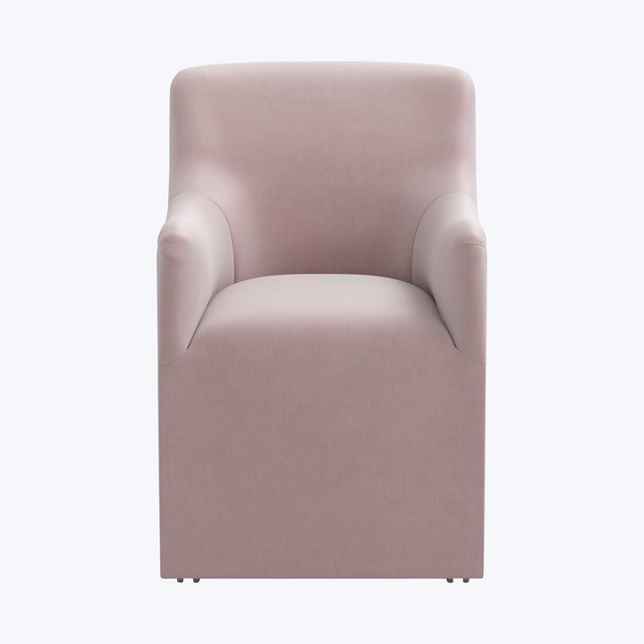 Priya Dining Chair Titan Performance Velvet Plum Frost