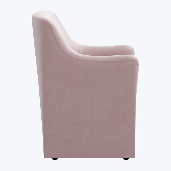 Priya Dining Chair Titan Performance Velvet Plum Frost