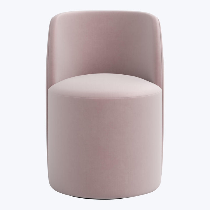 Jessa Swivel Dining Chair Titan Performance Velvet Plum Frost