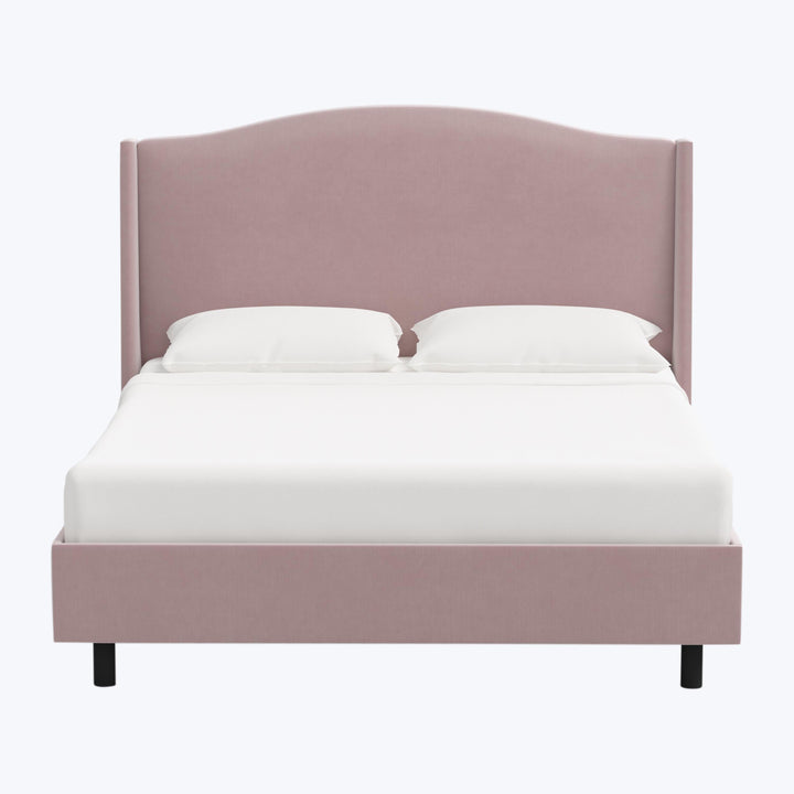 Ellis Platform Bed Full / Performance Velvet Plum Frost