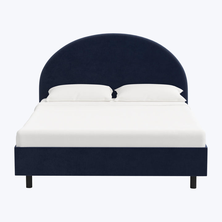 Solana Platform Bed Twin / Titan Performance Velvet Ocean