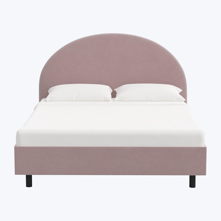 Solana Platform Bed Twin / Titan Performance Velvet Plum Frost