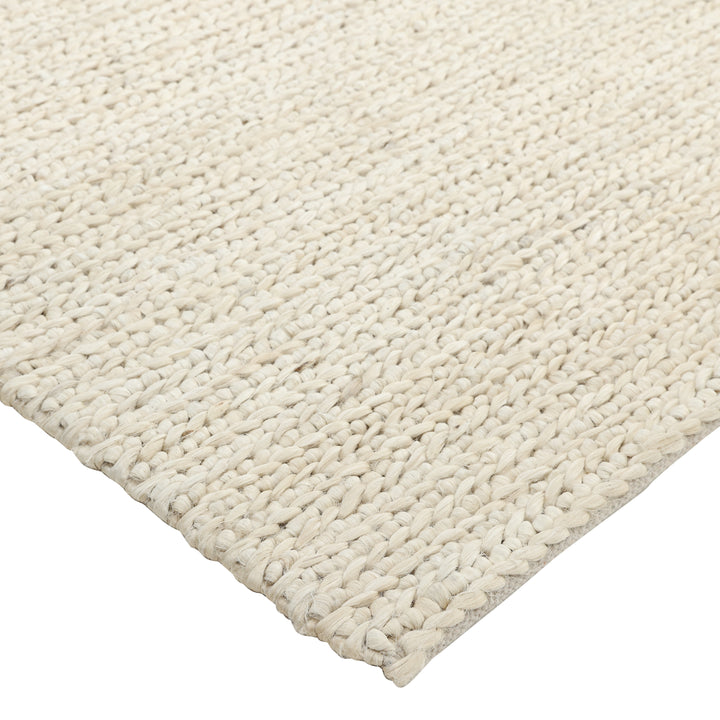 Textured Jute Cotton Blend Rug Beige / 8' x 10'