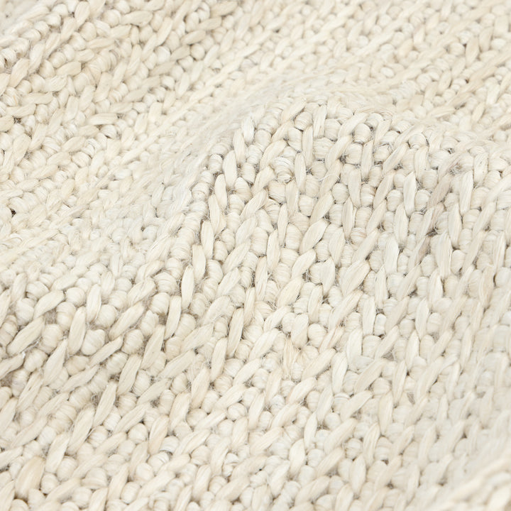 Textured Jute Cotton Blend Rug Beige / 8' x 10'