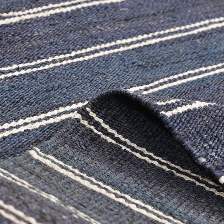 Contemporary Jute Blend Rug Blue / 8' x 10'