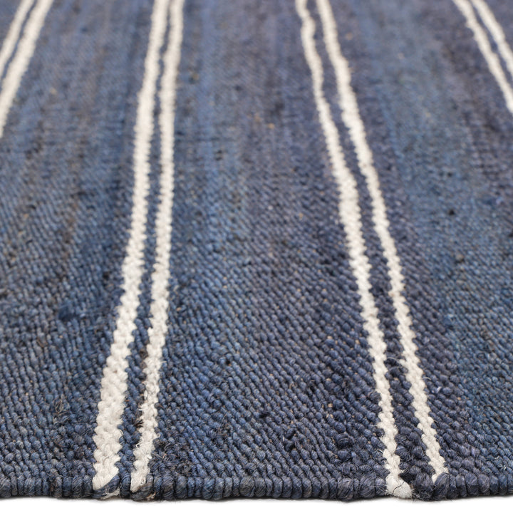 Contemporary Jute Blend Rug Blue / 8' x 10'
