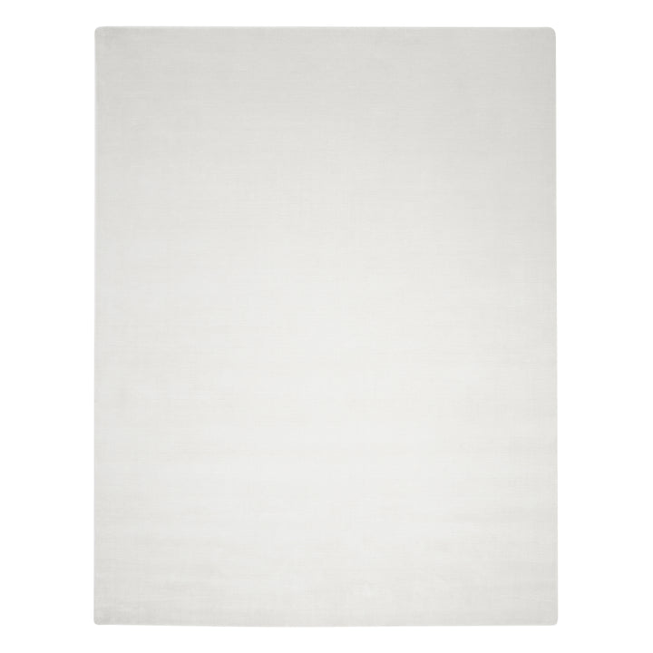 Solid Linen Art Silk Blend Rug Ivory / 8' x 10'